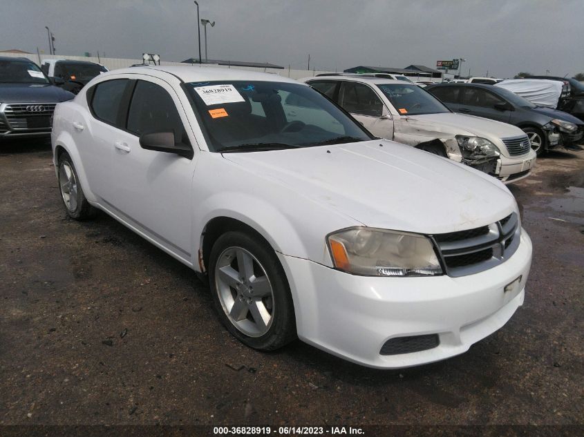 2013 DODGE AVENGER SE - 1C3CDZAB5DN564553