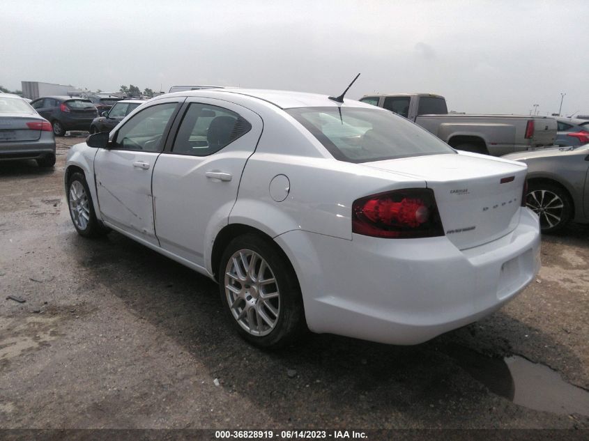 2013 DODGE AVENGER SE - 1C3CDZAB5DN564553