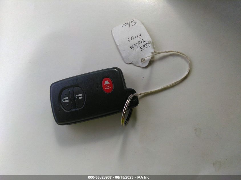 2013 TOYOTA PRIUS ONE/TWO/THREE/FOUR/FIVE - JTDKN3DU7D5587900