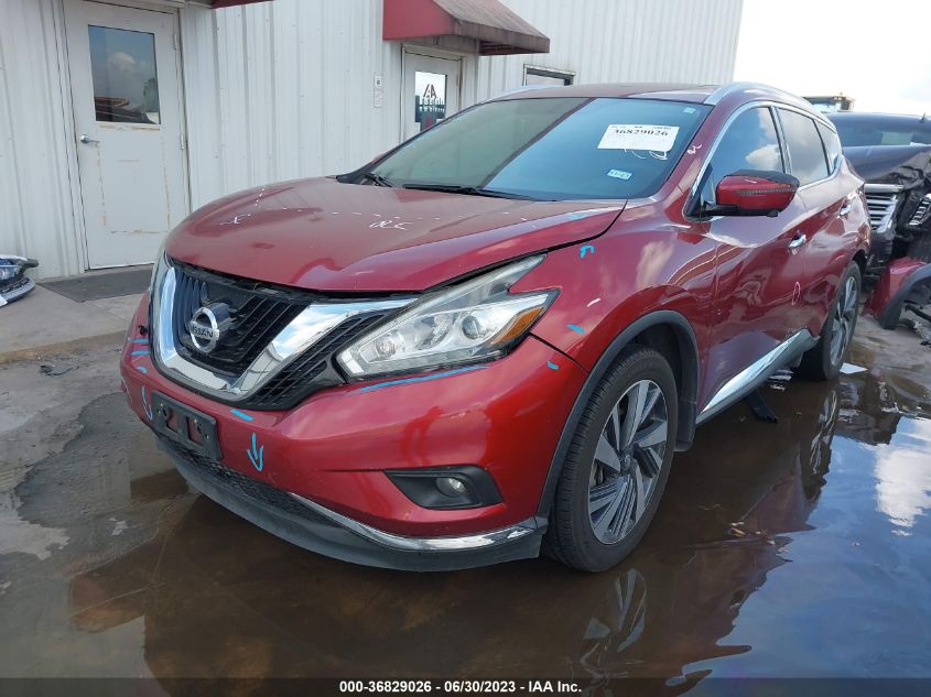 2016 NISSAN MURANO PLATINUM - 5N1AZ2MG1GN158126