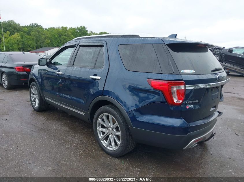 2017 FORD EXPLORER LIMITED - 1FM5K8F8XHGC23396