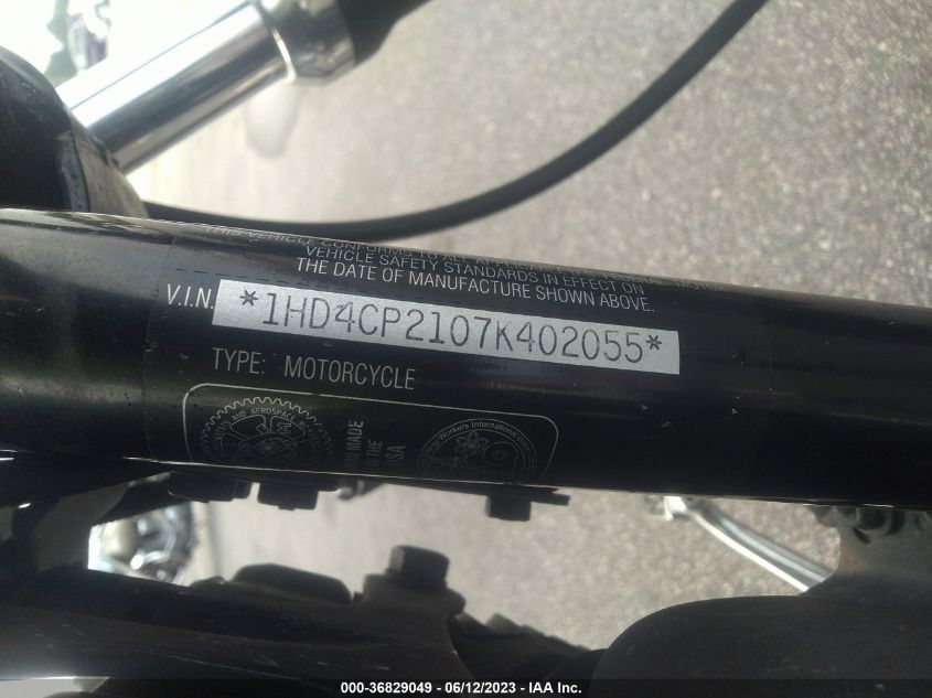2007 HARLEY-DAVIDSON XL883 C - 1HD4CP2107K402055