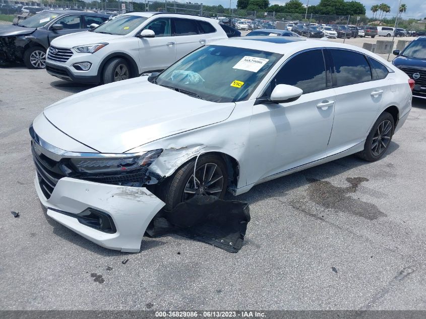 2021 HONDA ACCORD SEDAN EX-L - 1HGCV1F55MA121096