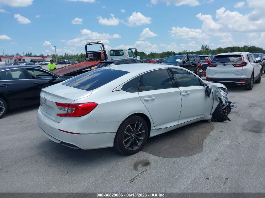2021 HONDA ACCORD SEDAN EX-L - 1HGCV1F55MA121096