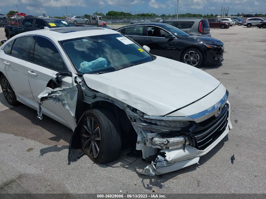 2021 HONDA ACCORD SEDAN EX-L - 1HGCV1F55MA121096