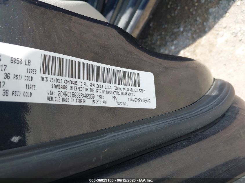 2014 CHRYSLER TOWN & COUNTRY TOURING - 2C4RC1BG3ER402350