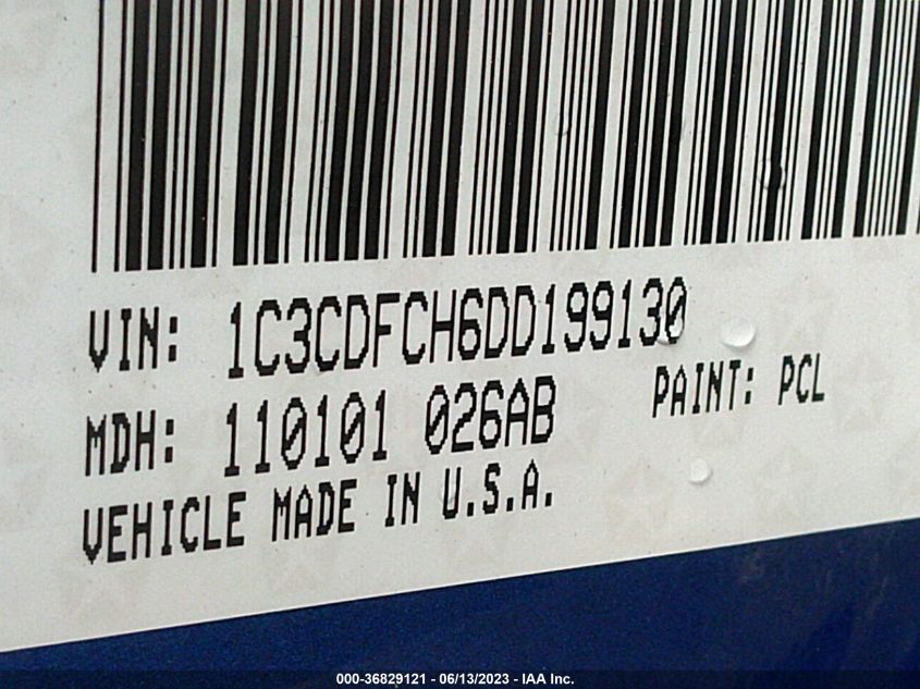 2013 DODGE DART LIMITED - 1C3CDFCH6DD199130