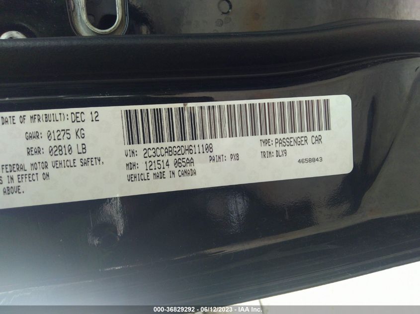 2013 CHRYSLER 300 300S - 2C3CCABG2DH611108