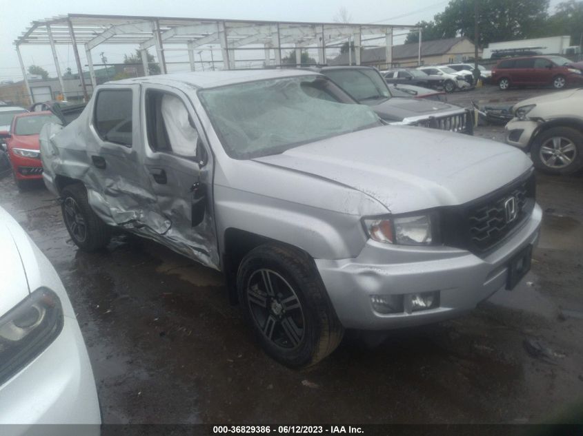 2013 HONDA RIDGELINE SPORT - 5FPYK1F77DB017464