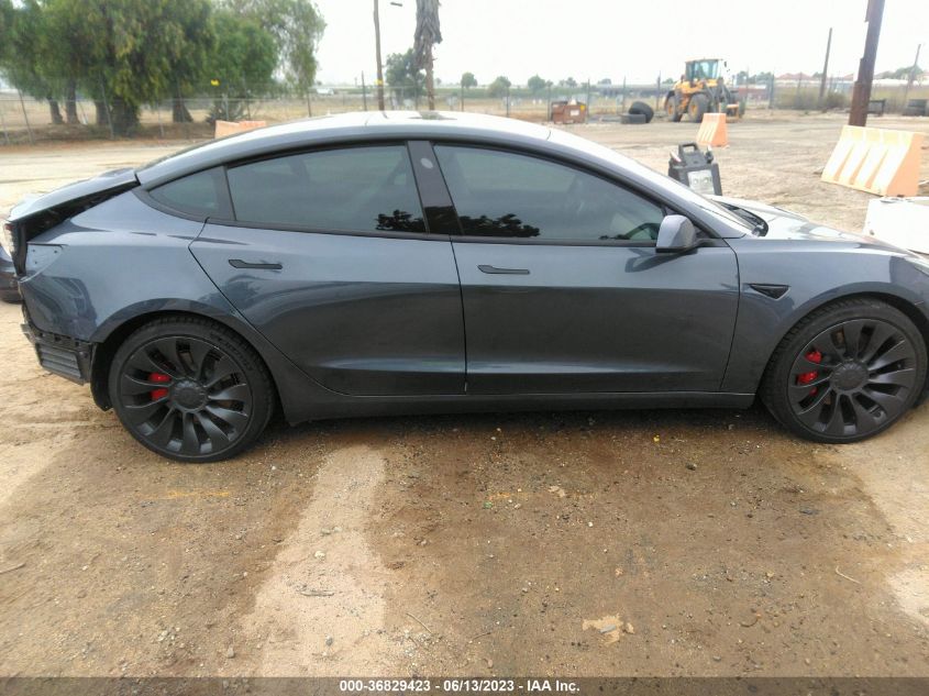 2022 TESLA MODEL 3 PERFORMANCE - 5YJ3E1EC9NF154349