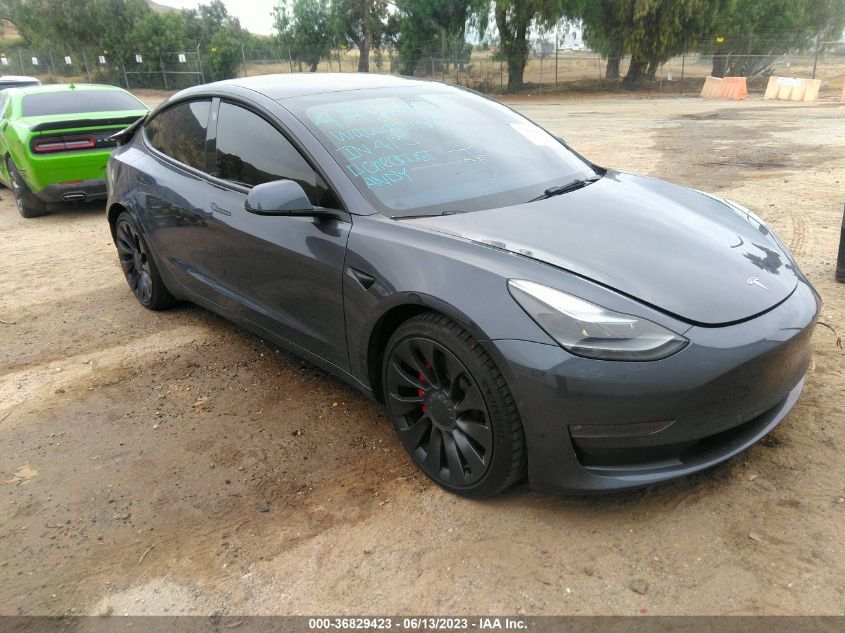 2022 TESLA MODEL 3 PERFORMANCE - 5YJ3E1EC9NF154349