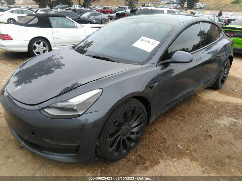 2022 TESLA MODEL 3 PERFORMANCE - 5YJ3E1EC9NF154349