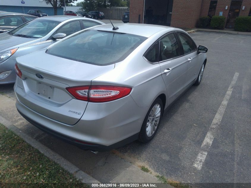 2015 FORD FUSION S HYBRID - 3FA6P0UU0FR106319