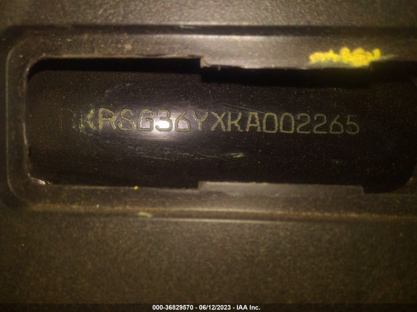 2019 YAMAHA XC155 RKRSG36YXKA002265