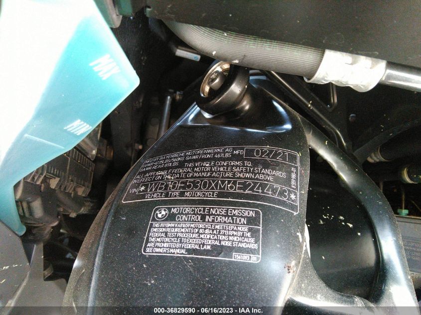 2021 BMW K1600 B WB10F530XM6E24473