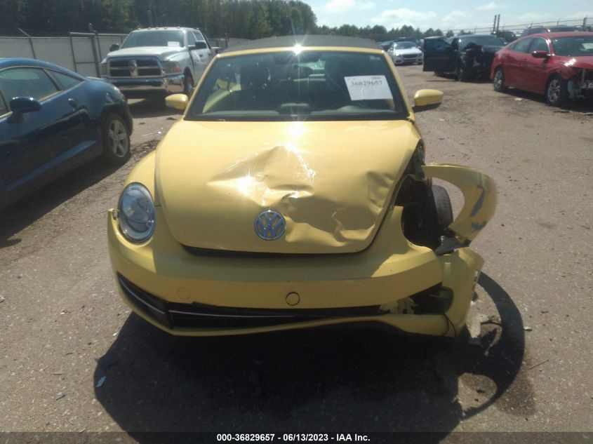 2013 VOLKSWAGEN BEETLE CONVERTIBLE 2.0L TDI 3VW5L7AT0DM823204