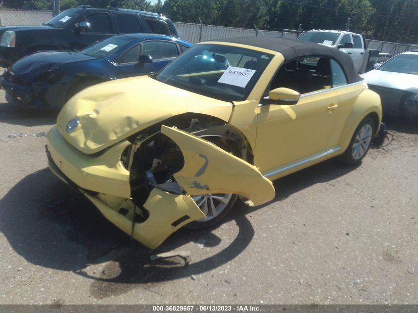 2013 VOLKSWAGEN BEETLE CONVERTIBLE 2.0L TDI 3VW5L7AT0DM823204
