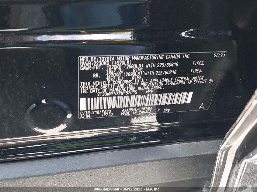 2023 TOYOTA RAV4 HYBRID - 2T3UWRFVXPW157015