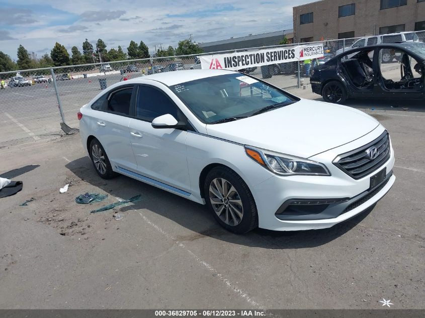 2016 HYUNDAI SONATA 2.4L SPORT - 5NPE34AF2GH397862