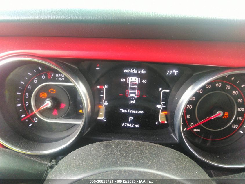 2019 JEEP WRANGLER UNLIMITED RUBICON - 1C4HJXFG9KW608130