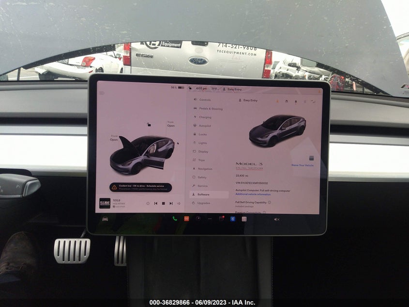VIN 5YJ3E1ECXMF050032 2021 TESLA MODEL 3 PERFORMANCE