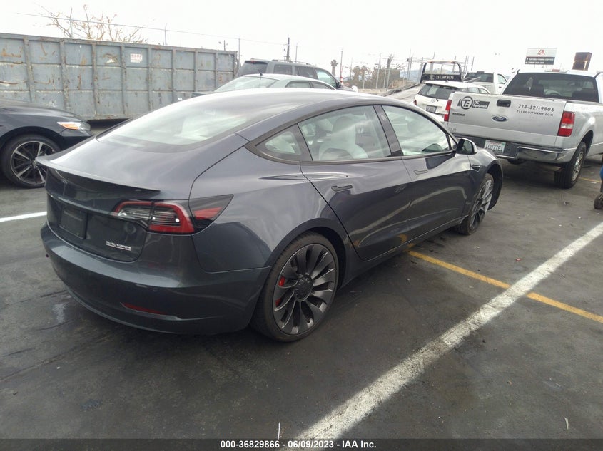 VIN 5YJ3E1ECXMF050032 2021 TESLA MODEL 3 PERFORMANCE