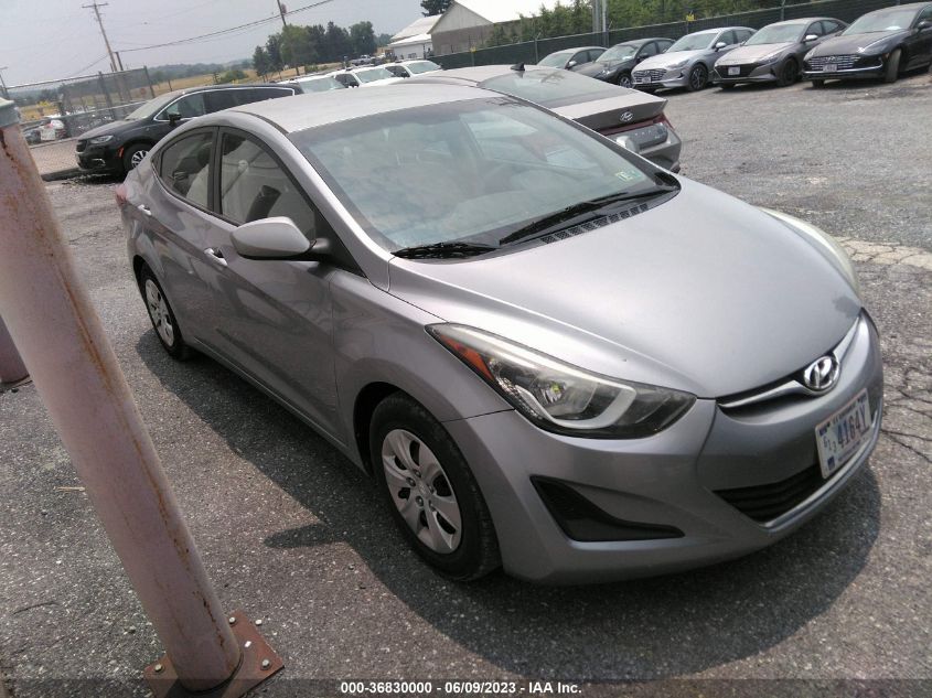 2016 HYUNDAI ELANTRA SE - 5NPDH4AE7GH681637