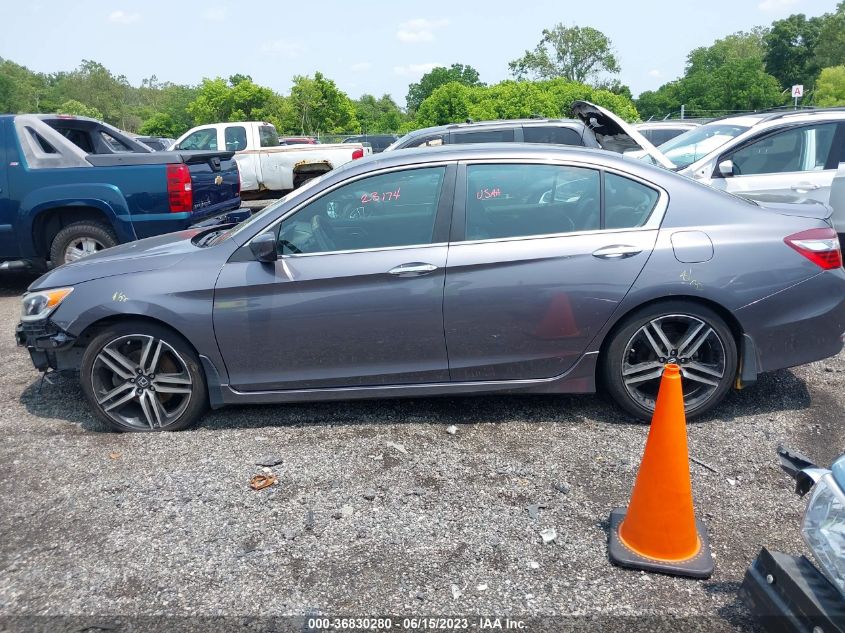 2016 HONDA ACCORD SEDAN SPORT - 1HGCR2F5XGA028265