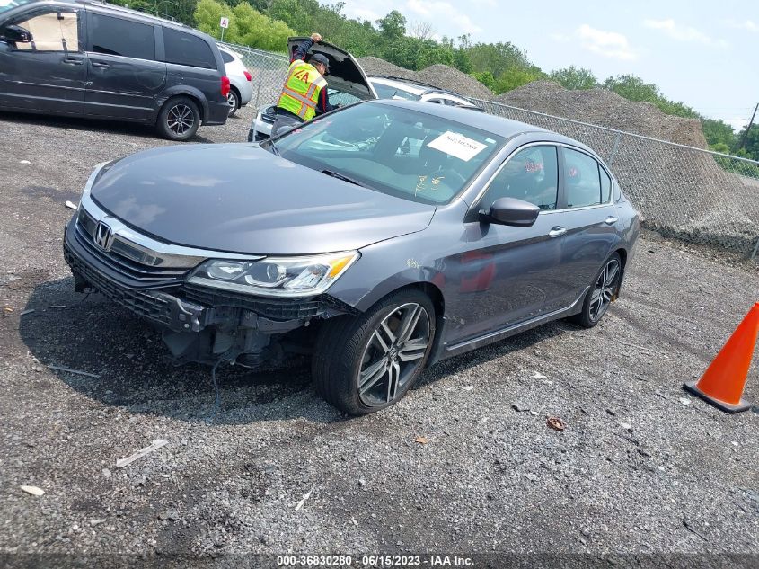 2016 HONDA ACCORD SEDAN SPORT - 1HGCR2F5XGA028265