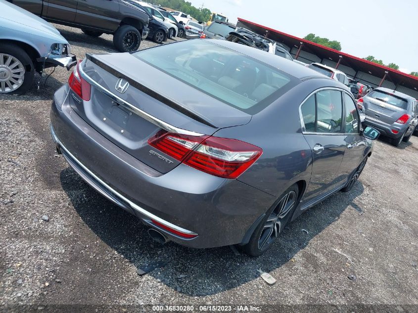 2016 HONDA ACCORD SEDAN SPORT - 1HGCR2F5XGA028265