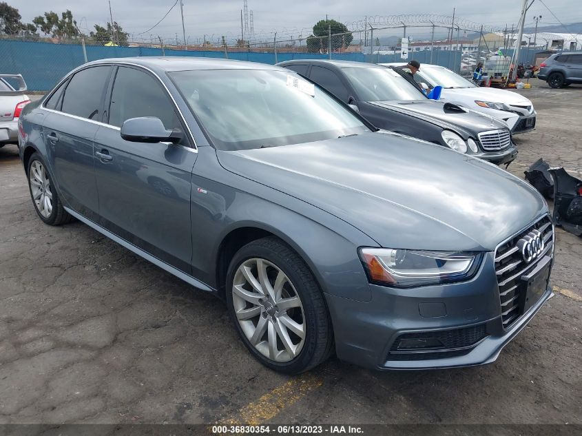 2014 AUDI A4 PREMIUM - WAUBFAFL0EN005978