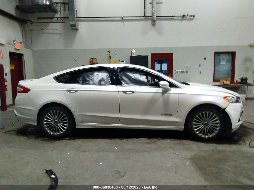 2014 FORD FUSION TITANIUM HYBRID - 3FA6P0RU2ER378216