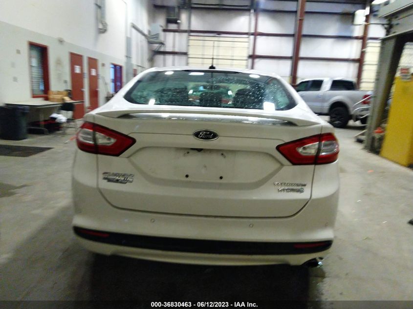 2014 FORD FUSION TITANIUM HYBRID - 3FA6P0RU2ER378216