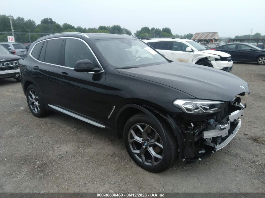 2023 BMW X3 XDRIVE30I - 5UX53DP06P9R82051