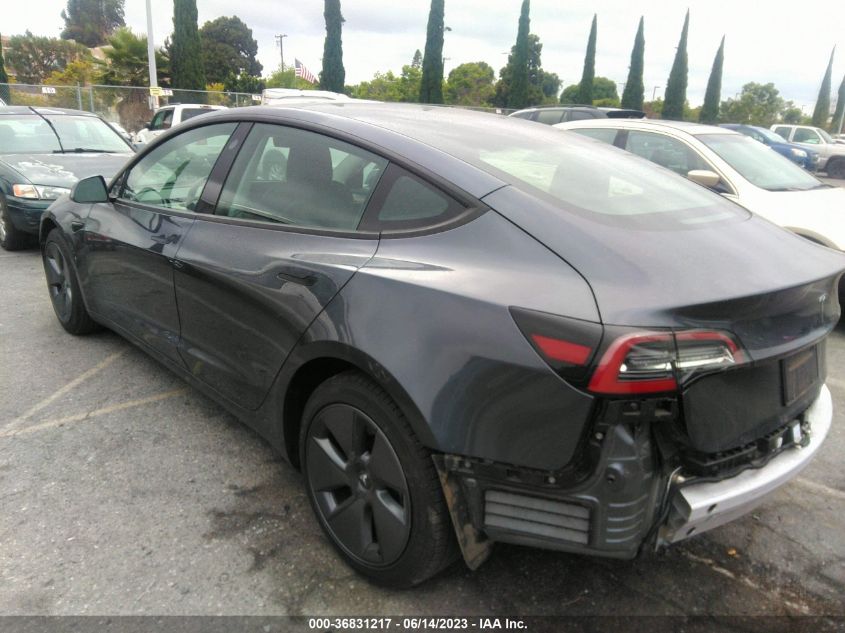 2022 TESLA MODEL 3 - 5YJ3E1EA5NF230700