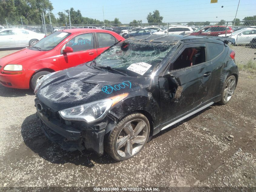 2015 HYUNDAI VELOSTER TURBO R-SPEC - KMHTC6AE4FU231580