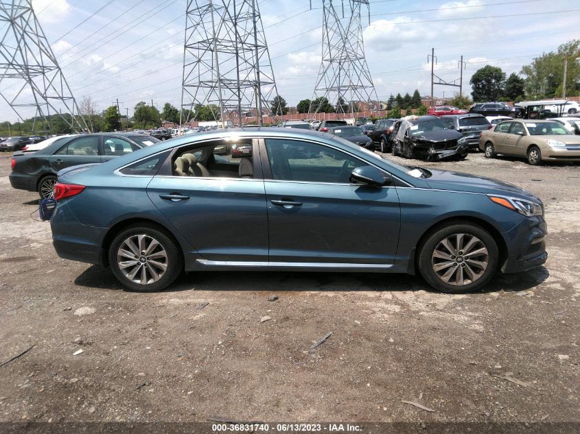 2017 HYUNDAI SONATA SPORT/LIMITED - 5NPE34AF7HH495416