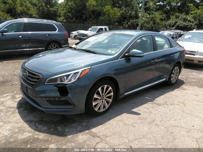 2017 HYUNDAI SONATA SPORT/LIMITED - 5NPE34AF7HH495416