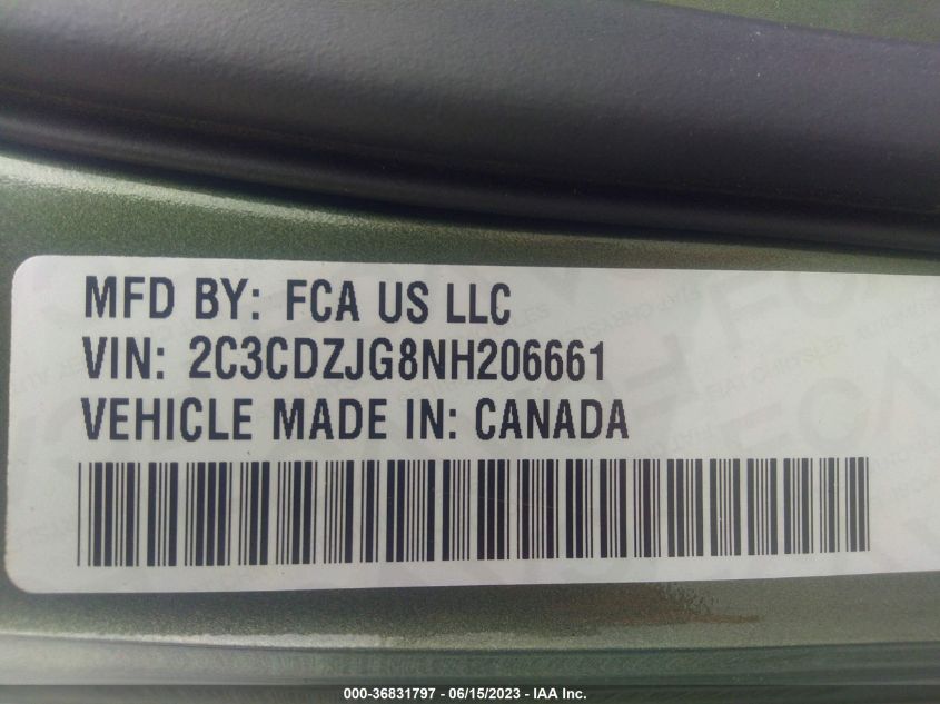 2022 DODGE CHALLENGER GT - 2C3CDZJG8NH206661