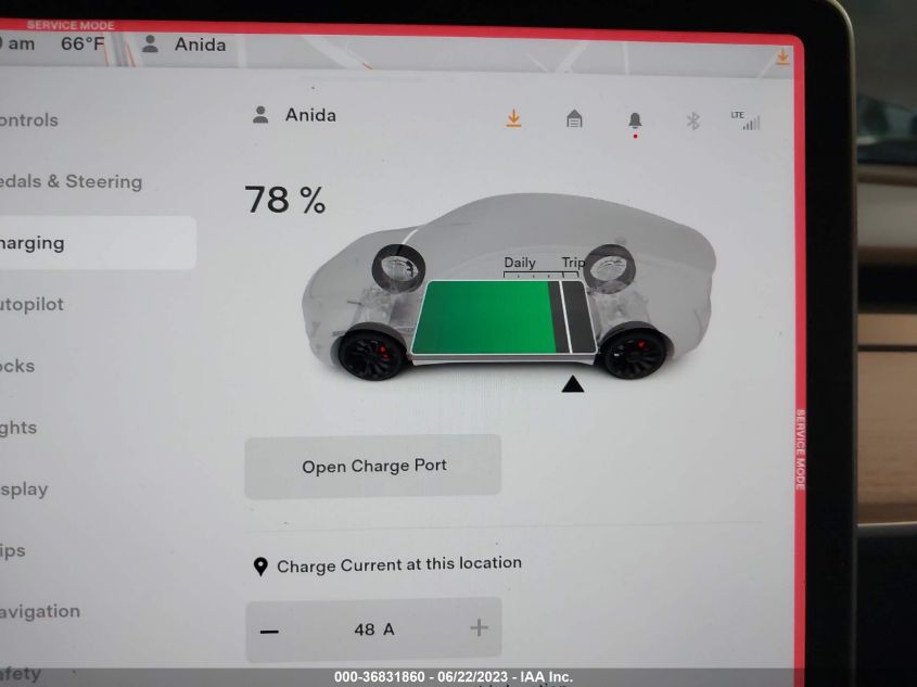 2022 TESLA MODEL Y PERFORMANCE - 7SAYGDEF2NF544224