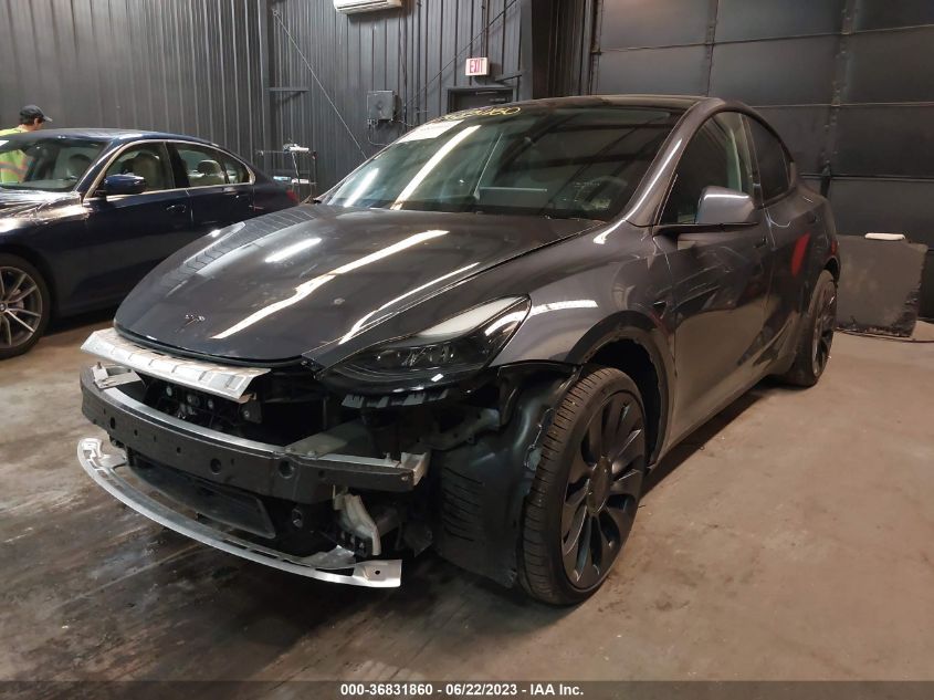 2022 TESLA MODEL Y PERFORMANCE - 7SAYGDEF2NF544224