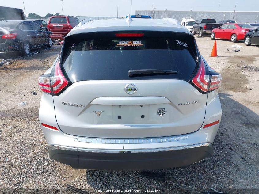 2017 NISSAN MURANO PLATINUM - 5N1AZ2MG1HN158418