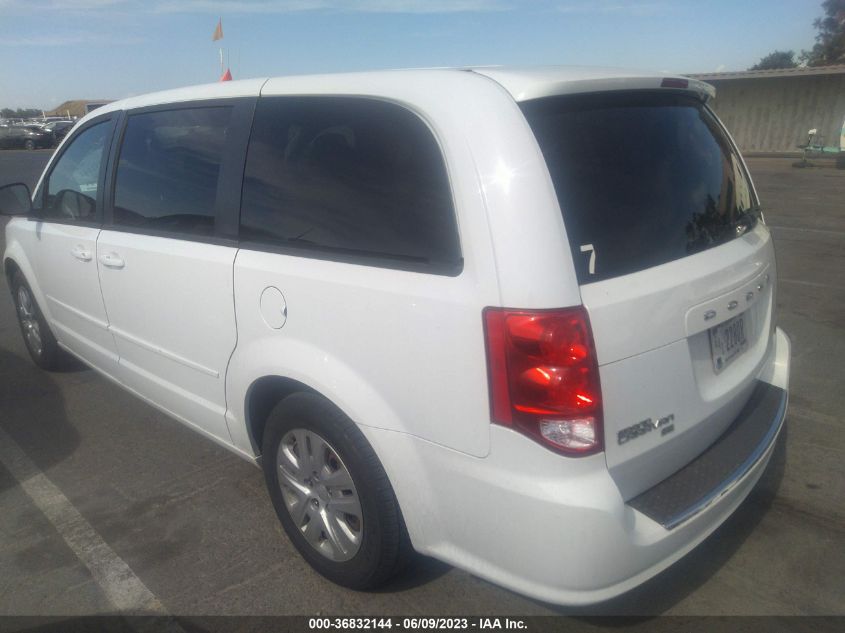 2016 DODGE GRAND CARAVAN SE - 2C4RDGBG4GR122231