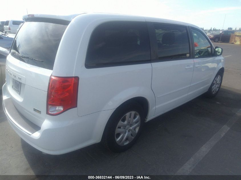 2016 DODGE GRAND CARAVAN SE - 2C4RDGBG4GR122231