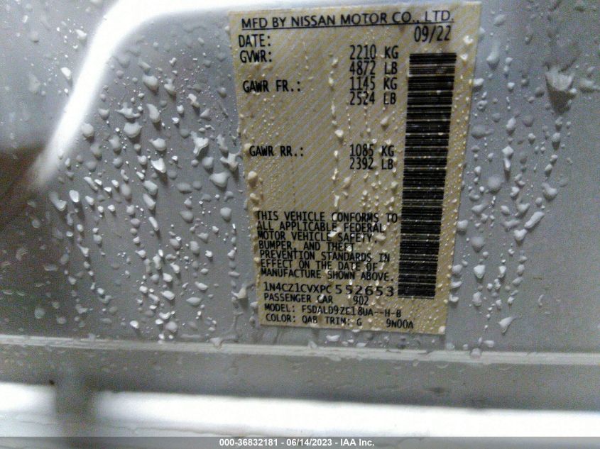 2023 NISSAN LEAF SV PLUS - 1N4CZ1CVXPC552653