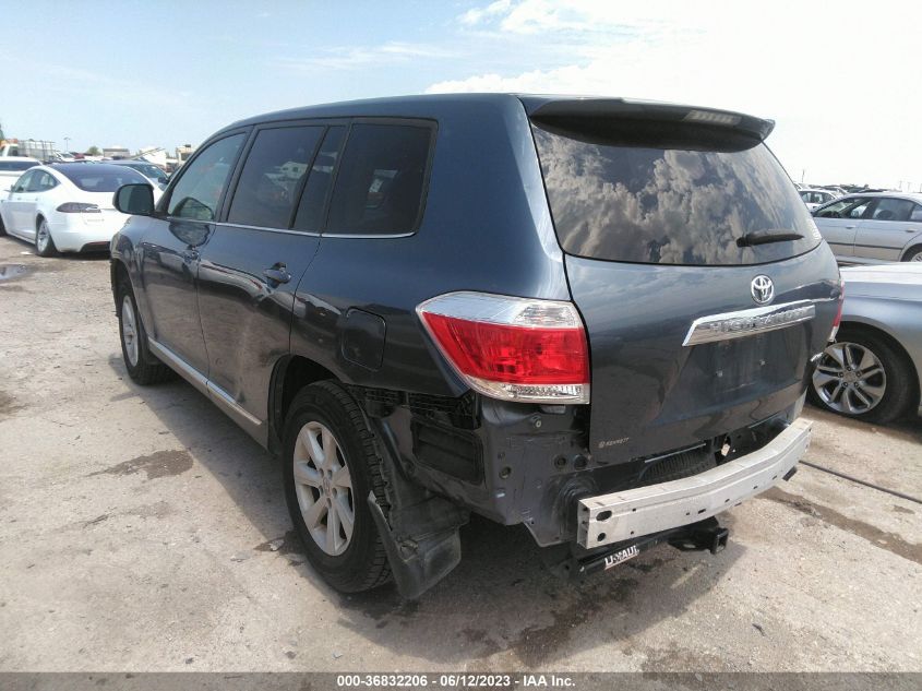 2013 TOYOTA HIGHLANDER - 5TDBK3EH2DS215661