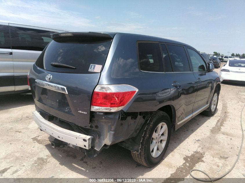 2013 TOYOTA HIGHLANDER - 5TDBK3EH2DS215661