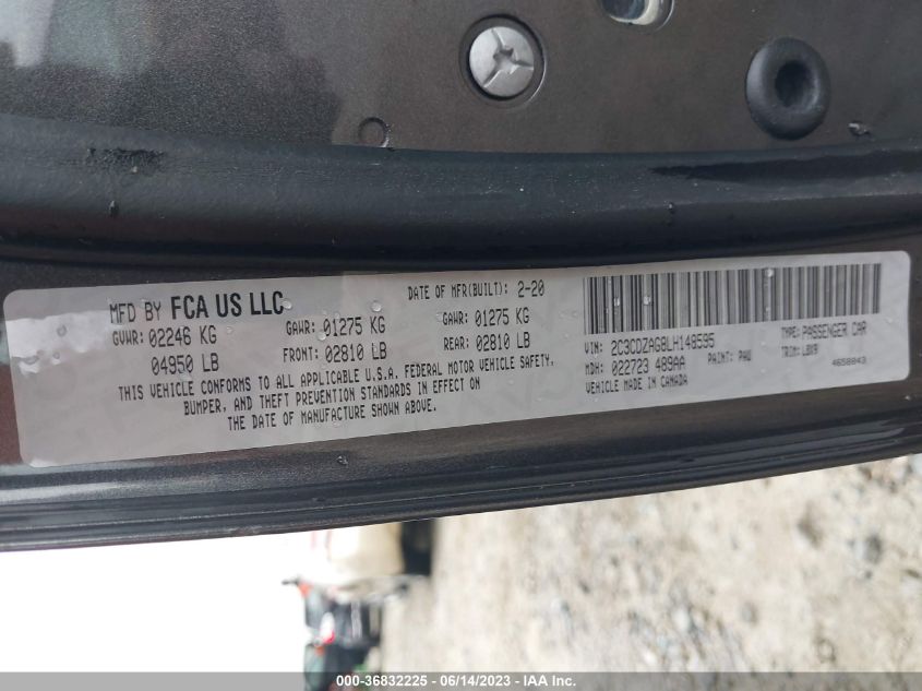 2020 DODGE CHALLENGER SXT - 2C3CDZAG8LH148595