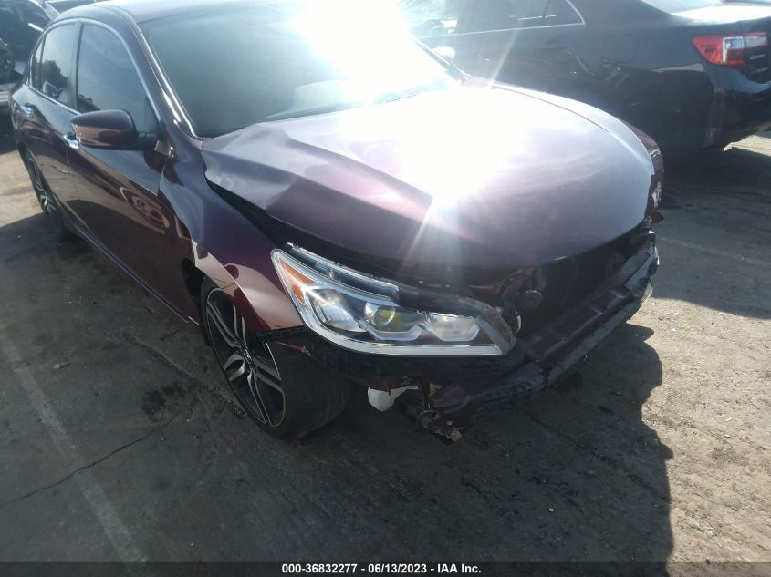 2017 HONDA ACCORD SEDAN SPORT - 1HGCR2F50HA132975