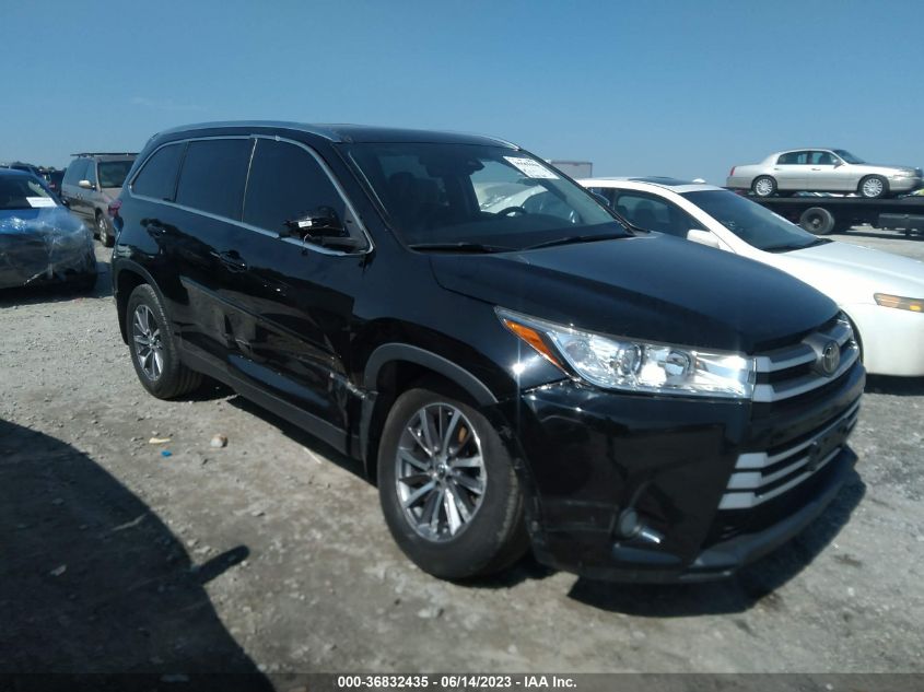 2019 TOYOTA HIGHLANDER XLE - 5TDJZRFH4KS572135